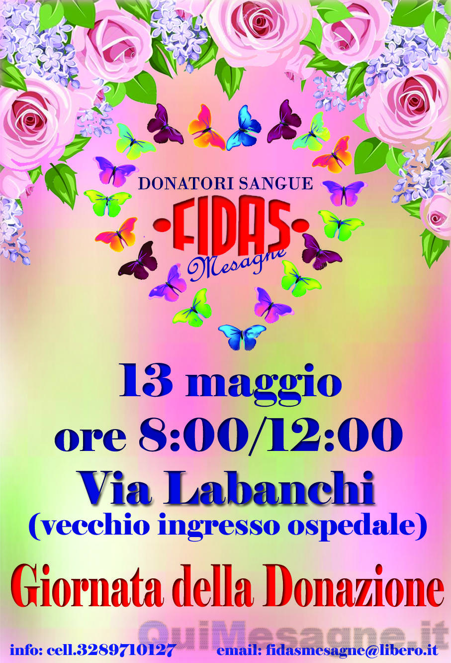 Fidas, domenica 13 maggio raccolta sangue in autoemoteca